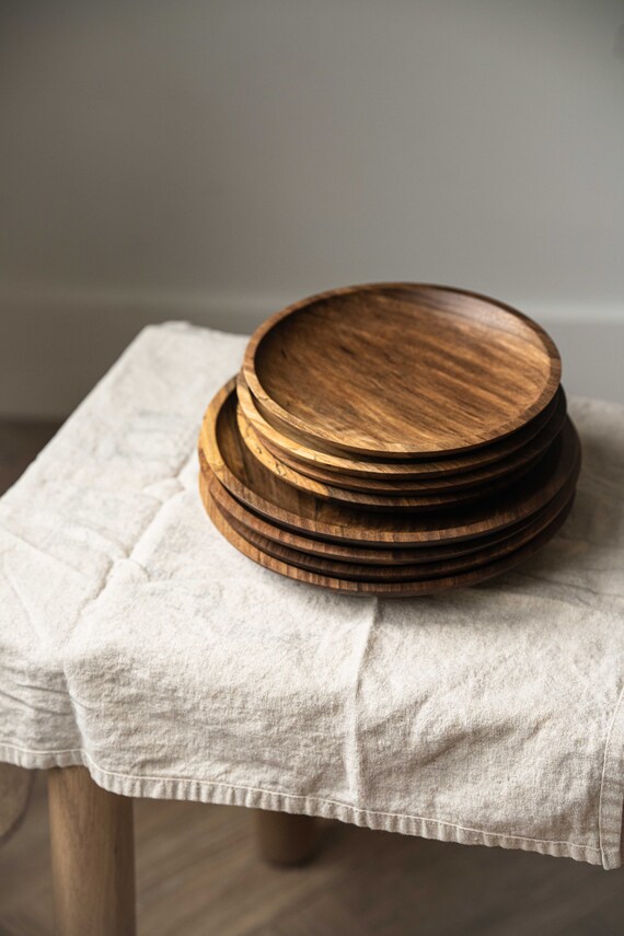 Vajilla madera sale