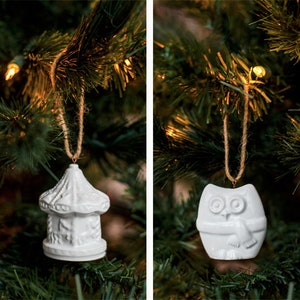 Weihnachtsschmuck Porzellan Weihnachtsschmuck Urlaub Dekor Keramik Weihnachtsbaum Ornament Erste Weihnachtsverzierung Weihnachtsgeschenk Bild 7