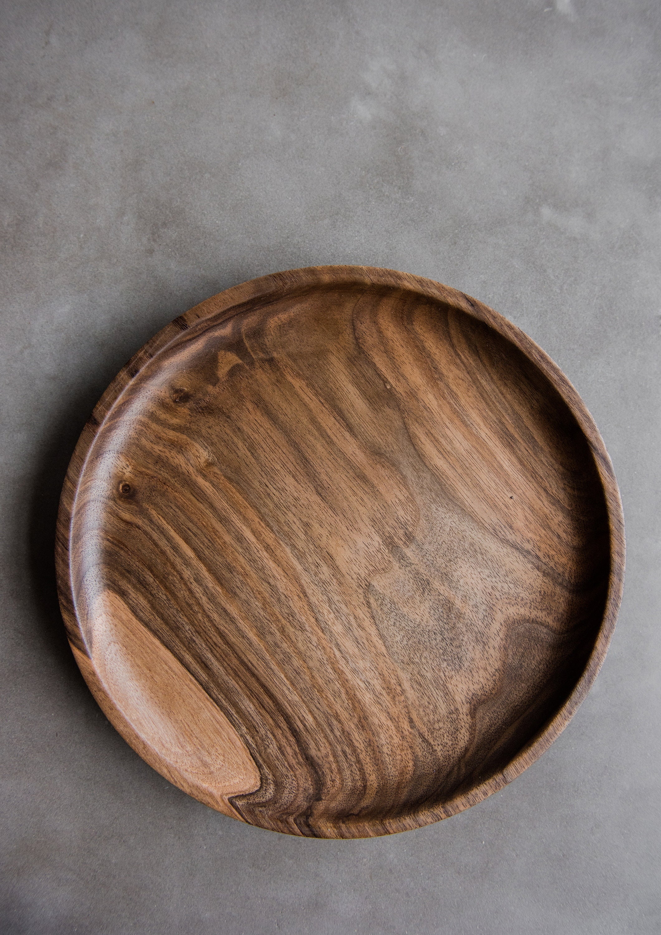 Handgeschnitzte Holzplatte Nussbaum Holz Geschirr Holz Teller | Etsy