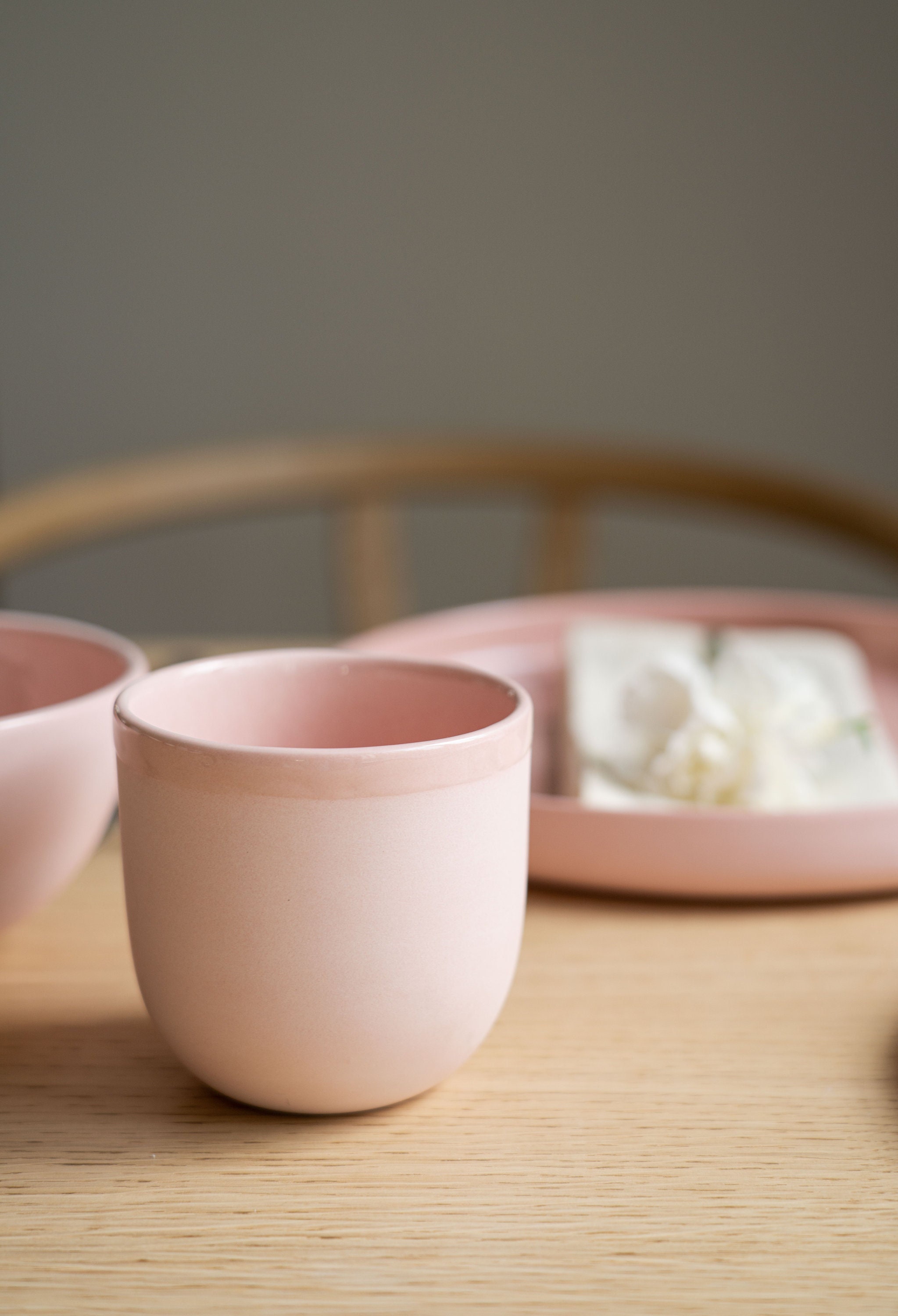tasse à café en céramique faite la main tasse porcelaine vaisselle cadeau amateur de poterie la tasse bureau rose clair