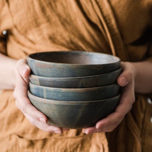 Rust Stoneware Everyday Bowl Handmade Ceramics Handmade Stoneware Soup Bowl Pottery Salad Bowl Fruit Bowl Handmade