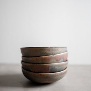 Rust Stoneware Matte Mini Bowl Ceramic Dinnerware Ceramic Bowl Wabi Sabi Dinnerware Japanese Style Stoneware Dish image 2