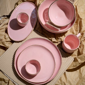 Handmade Ceramic Bowl Porcelain Soup Bowl Pink Bowl Cozy Cereal Bowl Handmade Dinnerware Berry Bowl Rice Bowl Dinnerware Ceramic Dish image 4