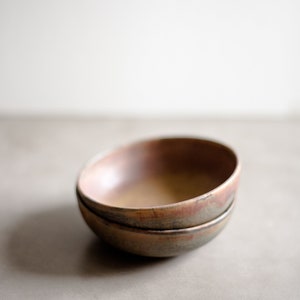Rust Stoneware Matte Mini Bowl Ceramic Dinnerware Ceramic Bowl Wabi Sabi Dinnerware Japanese Style Stoneware Dish image 3