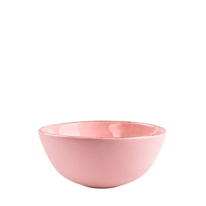 Handmade Ceramic Bowl Porcelain Soup Bowl Pink Bowl Cozy Cereal Bowl Handmade Dinnerware Berry Bowl Rice Bowl Dinnerware Ceramic Dish image 2