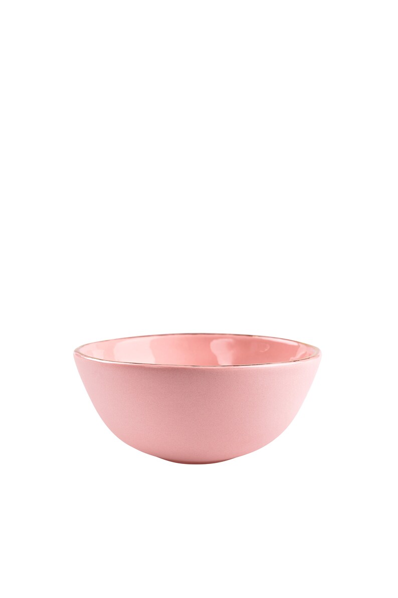 Handmade Ceramic Bowl Porcelain Soup Bowl Pink Bowl Cozy Cereal Bowl Handmade Dinnerware Berry Bowl Rice Bowl Dinnerware Ceramic Dish image 2