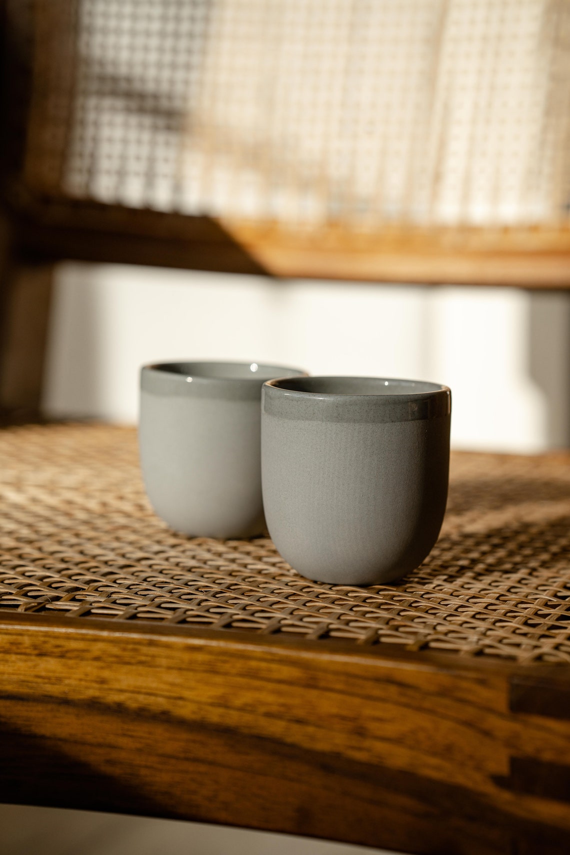 Ceramic Espresso Cup Pottery Espresso Cups Gray Espresso Cup Etsy