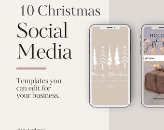 10 editable Christmas templates