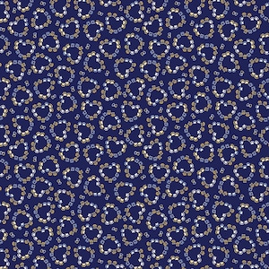 Cat Fabric - Kitty City Heart Paw Prints Blue Benartex (12470-55) - Sold by the Yard