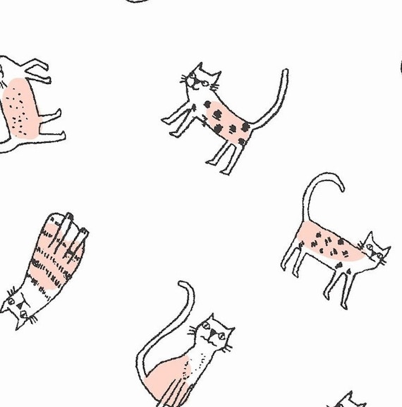 Dear Stella Feline Myself Cheeky Cats Collection 100/% Cotton Patchwork Fabric