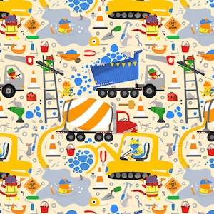 Cat Fabric - Cats at Work Cream Dear Stella (DLW3193) - Sold by the Yard