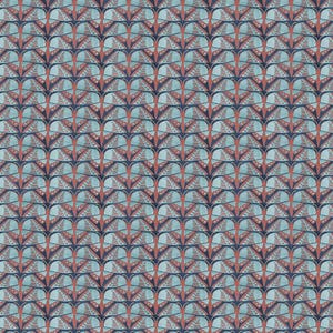 Cat Fabric - Sophisti-Cats Stylized Butterflies Lt Blue Blank Quilting (2980-11) - Sold by the Yard
