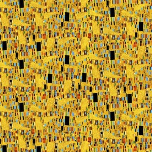 Cat Fabric - Cleo Geo Abstract Squares Gold Timeless Treasures (CM1883-GOLD) - Sold by the Yard
