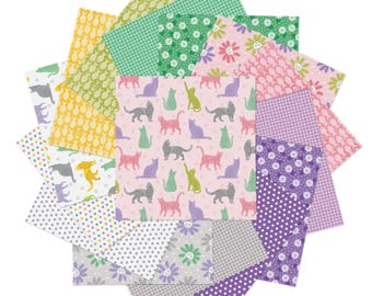 Fat Quarter Bundle - Cozy Cats Teresa Cherry Guidry 15 FQs (FQCZCPK)