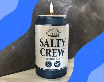 Salty Crew Boat Beer Blonde Ale - Coronado Brewing | Beer Can Candle (12oz can) | Salty Crew X Coronado Brewing Company | Limited Release