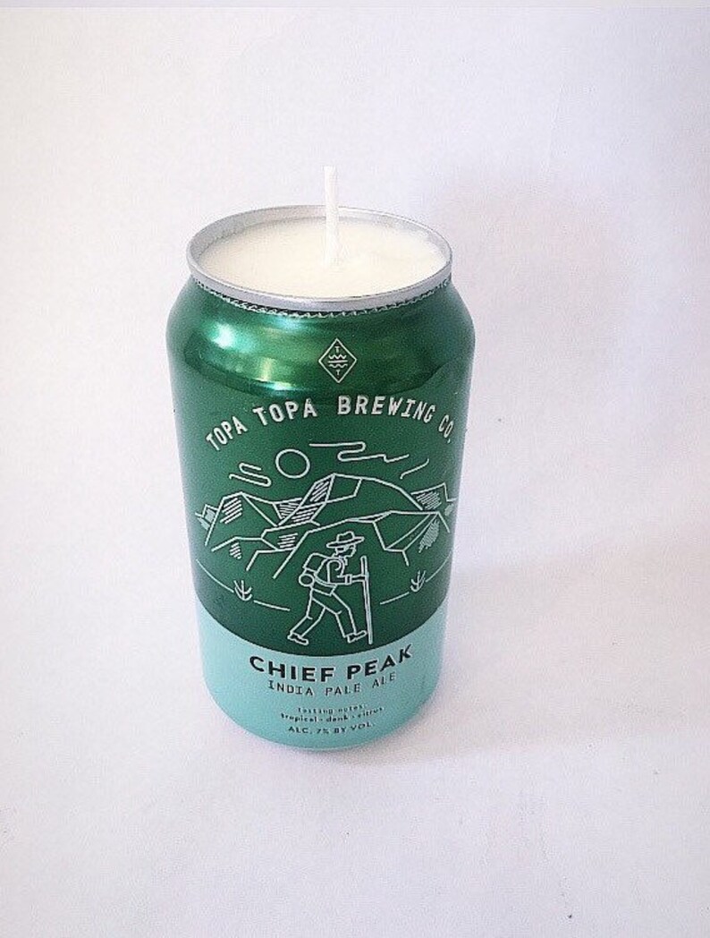 Topa Topa Brewing Company Chief Peak IPA Beer Can Candle 12 oz can