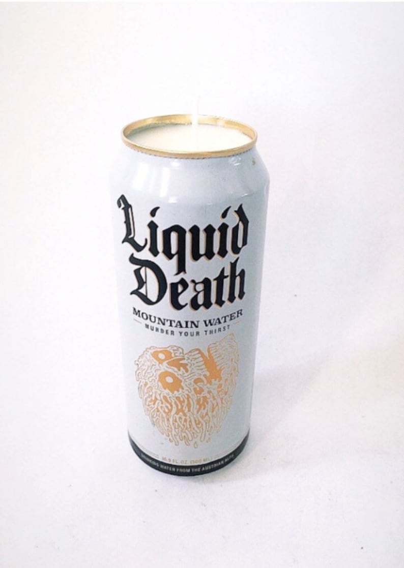 Liquid Death Mountain Water Sparkling & Still Water Can Candle 16oz image 10