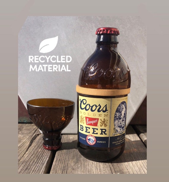 Coors Banquet Beer Stubby Beer Bottle Cut Bottle Container Etsy