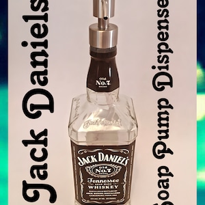Jack Daniels Whiskey-Old #7 | Liquor Bottle Dispenser -1 liter bottle soap pump