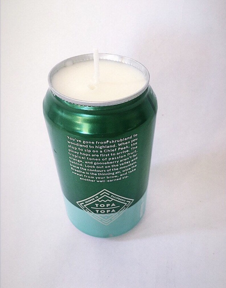 Topa Topa Brewing Company Chief Peak IPA Beer Can Candle 12 oz can