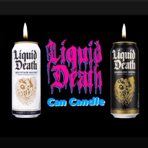 Liquid Death Mountain Water Sparkling & Still Water Can Candle 16oz image 1