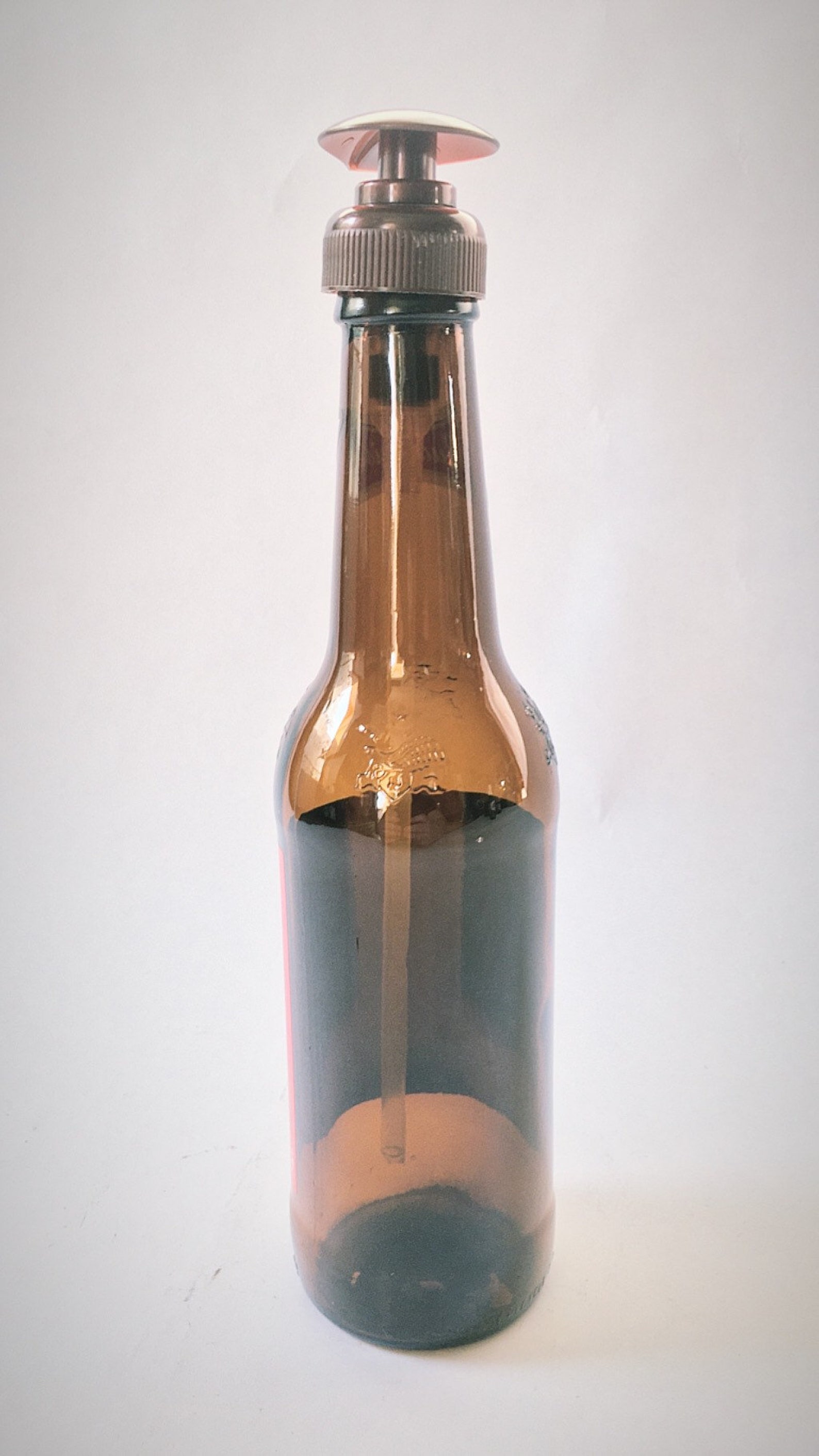 Budweiser Beer Bottle Soap Dispenser 12 Oz Bottle Etsy