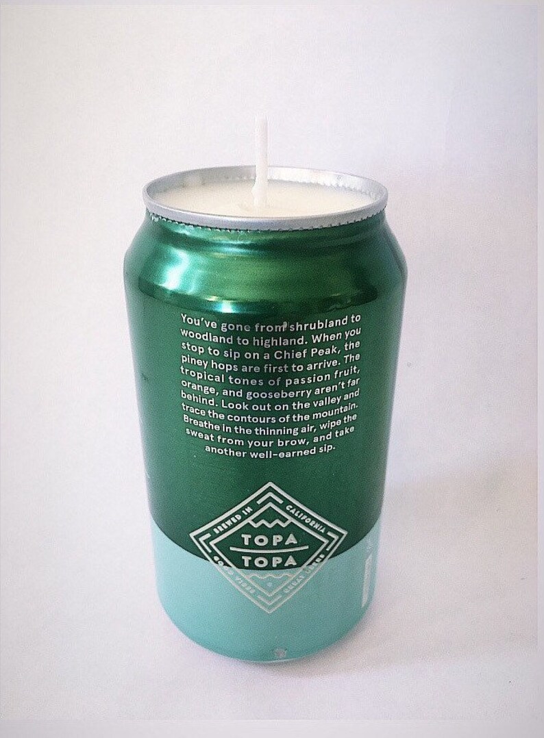 Topa Topa Brewing Company Chief Peak IPA Beer Can Candle 12 oz can