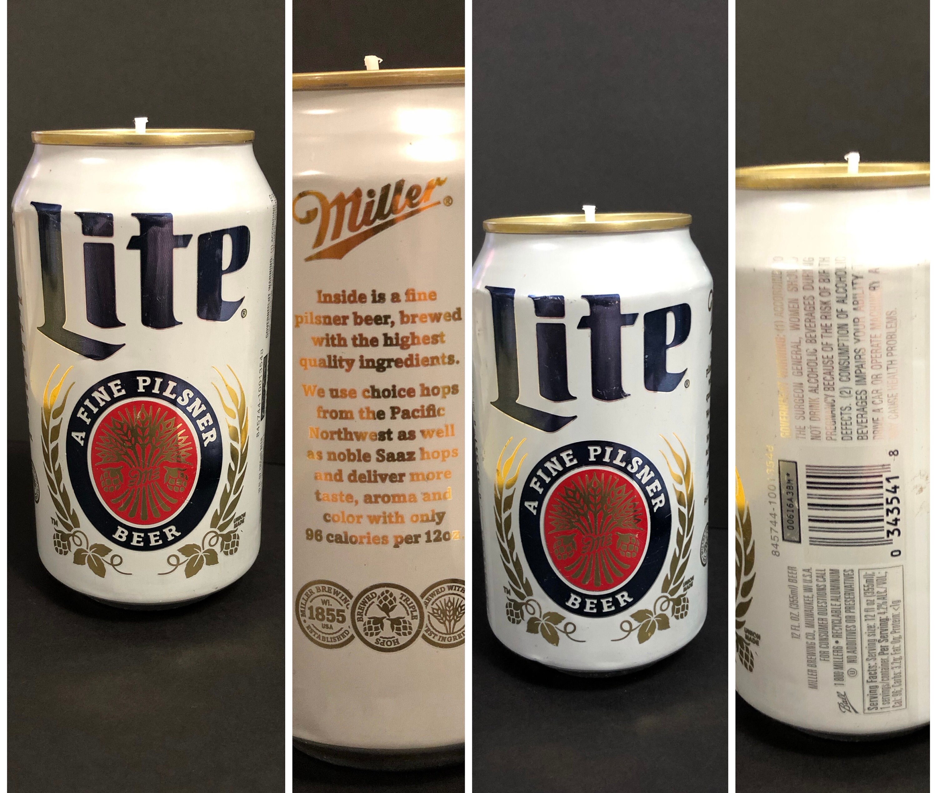 Miller Lite Beer / Miller Lite Gift Set Dispensador de bomba de botella de  cerveza Vela de lata de cerveza It's Miller Time -  México