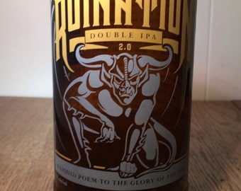 Stone Brewery Ruination 2.0 Beer Bottle Pint Glass