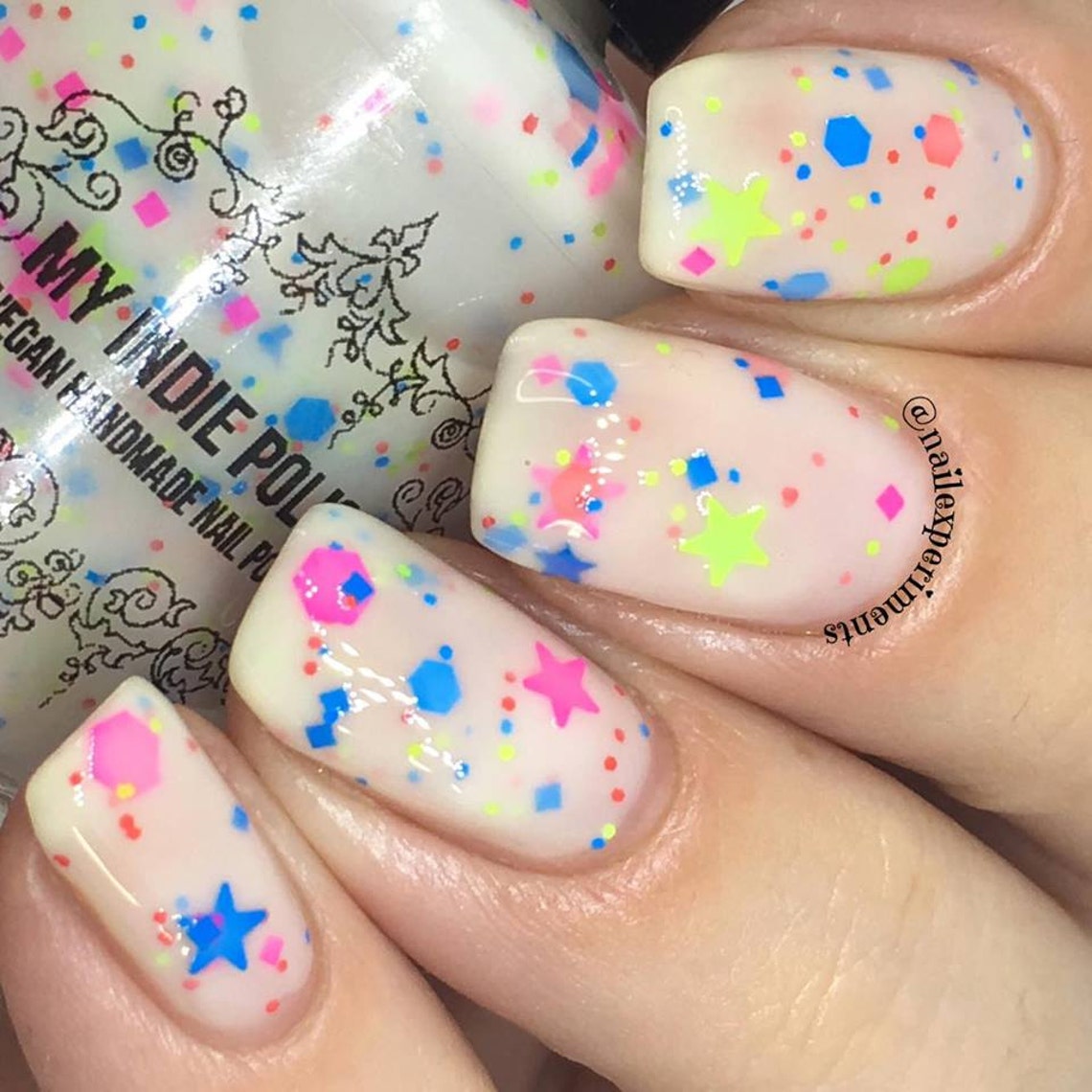 Black light Nail polish milky way Nail lacquer with Etsy