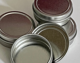0.50 oz metal tins - bath and body packaging  - wedding  packaging - salve tins - lip balm tins