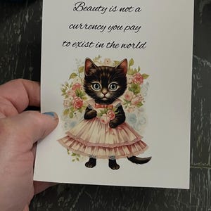 Choisissez l'ours original. Sticker beauté femelle coquette chaton - printemps 2025 - livraison gratuite - substance