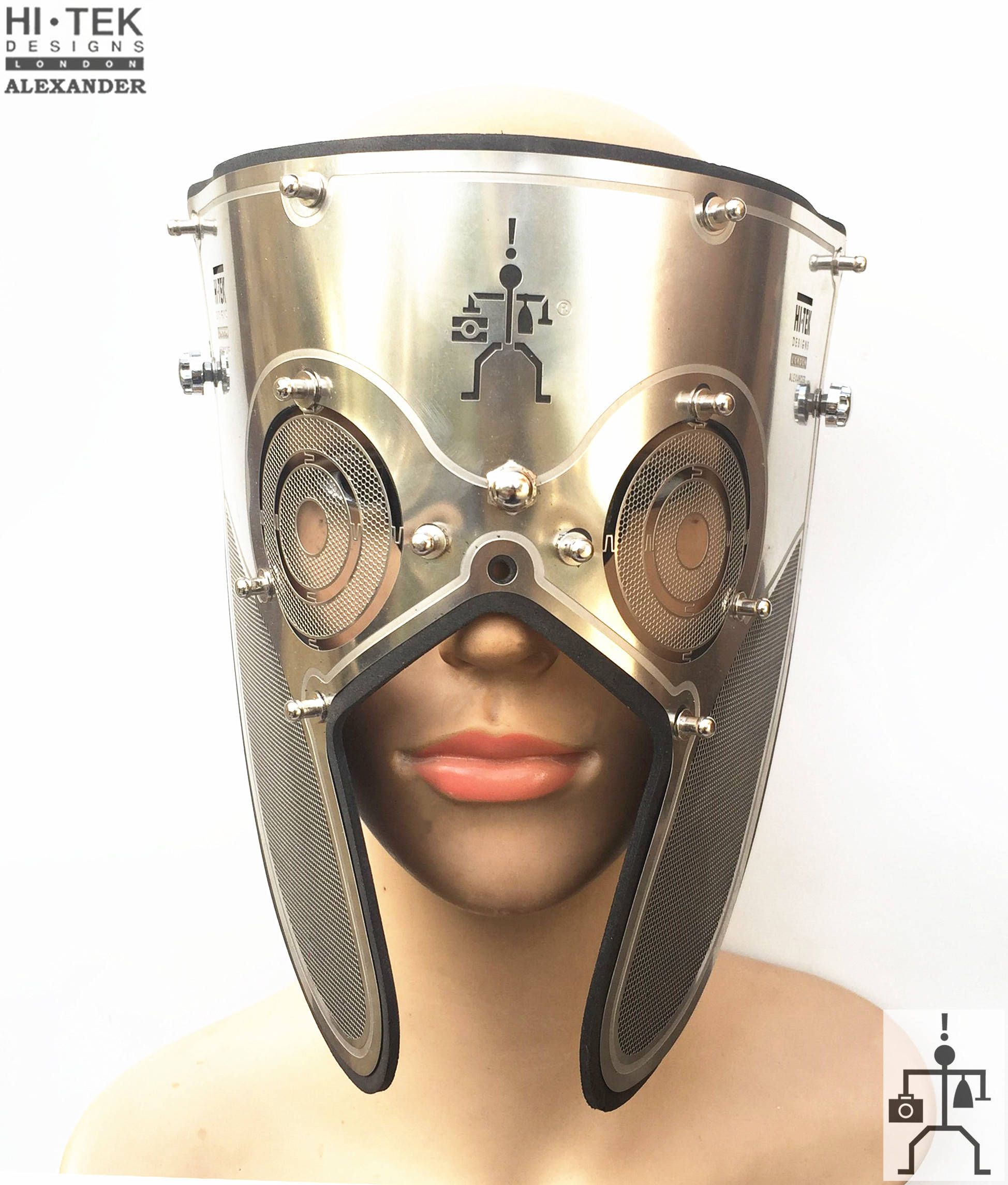 Hi Tek Alexander Stainless Steel Mask: Handmade Futuristic Headwear - Etsy