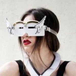Hi Tek Alexander handmade futuristic modern steampunk unusual transformer eyewear mask