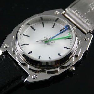 Hi-Tek Alexander handmade goth steampunk retro futuristic  Vintage unisex Goth cyber modern  wrist watch