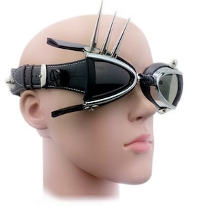 Hi Tek Alexander handmade futuristic modern steampunk eye wear goggle