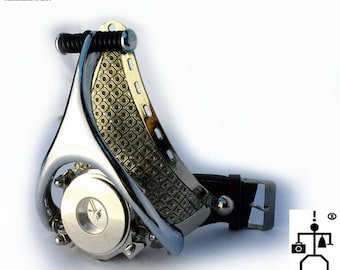 Ciao Tek Alexander handmade goth steampunk cosplay cyber onda artista retrò futuristico Bracciale