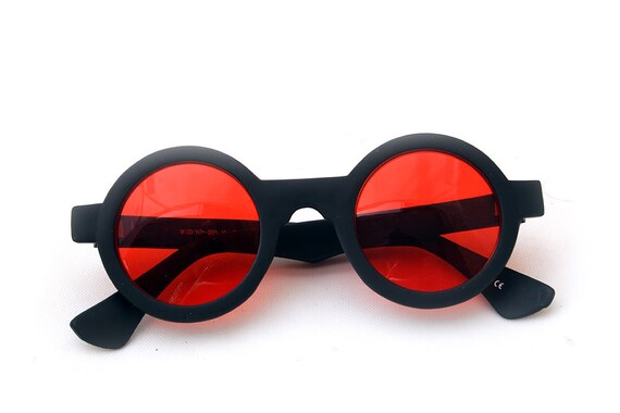 red round frame sunglasses