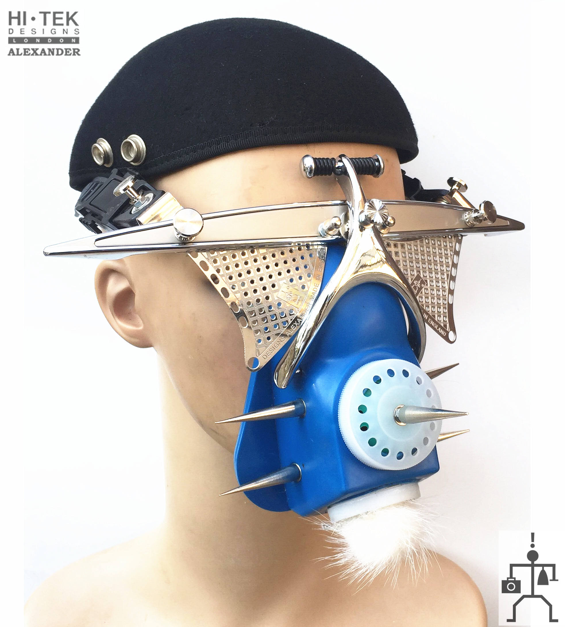 Hi Tek Alexander Handmade Sci-fi Mask: Futuristic Steampunk Headwear - Etsy