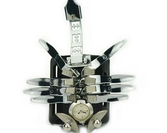 Ciao scorpion handmade futuristico retrò di Steampunk di Tek Steampunk unisex watch