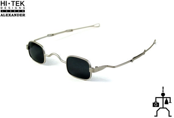 Hi Tek Alexander small square sunglasses spectacl… - image 2