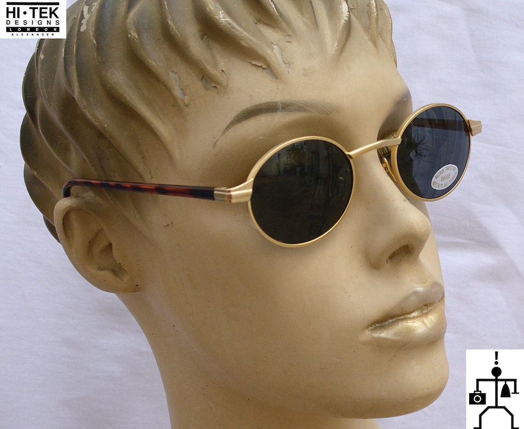 Hi Tek Alexander Small Gold Oval Unisex Vampire Gothic Steampunk