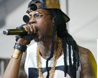 Hi Tek Round Flip Up Sunglasses: Silver Steampunk Goth UV400