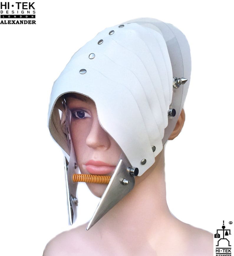 Hi Tek Alexander Leather Mask Hat: Handmade Sci-fi Steampunk Eyewear - Etsy