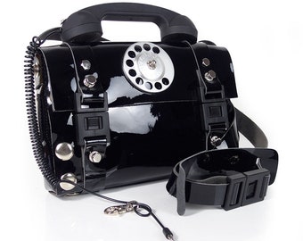 Hi やすっぽ Tek Designs London Alexander本革テレホンバッグ