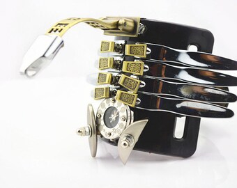 Ciao scorpion handmade futuristico retrò di Steampunk di Tek Steampunk unisex watch