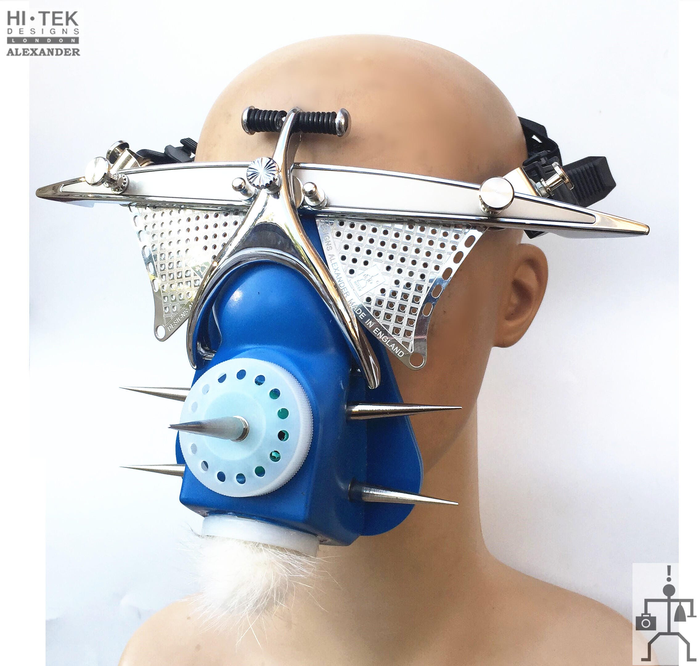 Hi Tek Alexander Handmade Sci-fi Mask: Futuristic Steampunk Headwear - Etsy