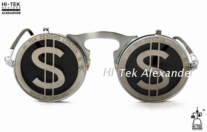 【Hi-Tek Designs London ALEXANDER】サングラス Hi Tek Designs London ALEXANDER Sunglasses Silver Black