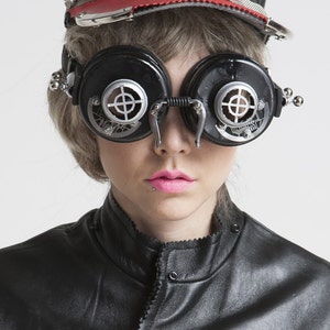 Hi Tek Alexander handmade futuristic modern steampunk eye wear