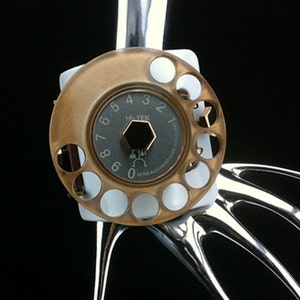 Hi-Tek Alexander handmade goth steampunk retro futuristic telephone cuff watch